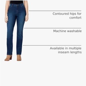 Gloria Vanderbilt Women's Dark Blue Straight Leg Jeans